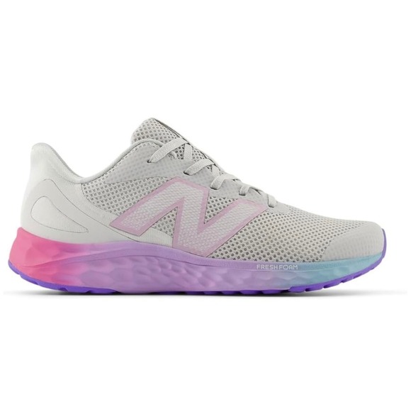 New Balance Other - New Balance Fresh Foam Arishi v4 Grey Pink Blue Running Shoes GPARIGR4 Kids6